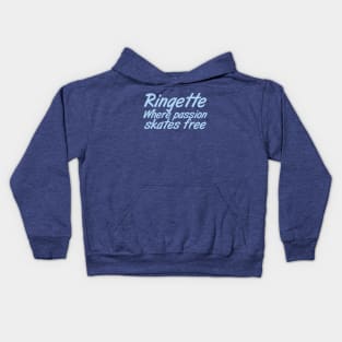 Ringette: Where passion skates free Kids Hoodie